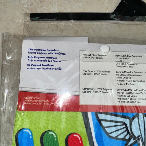 BOYS DISNEY BUZZ LIGHTYEAR TOY STORY HALLOWEEN COSTUME DRESS SIZE 4-6 NEW - Picture 4 of 5